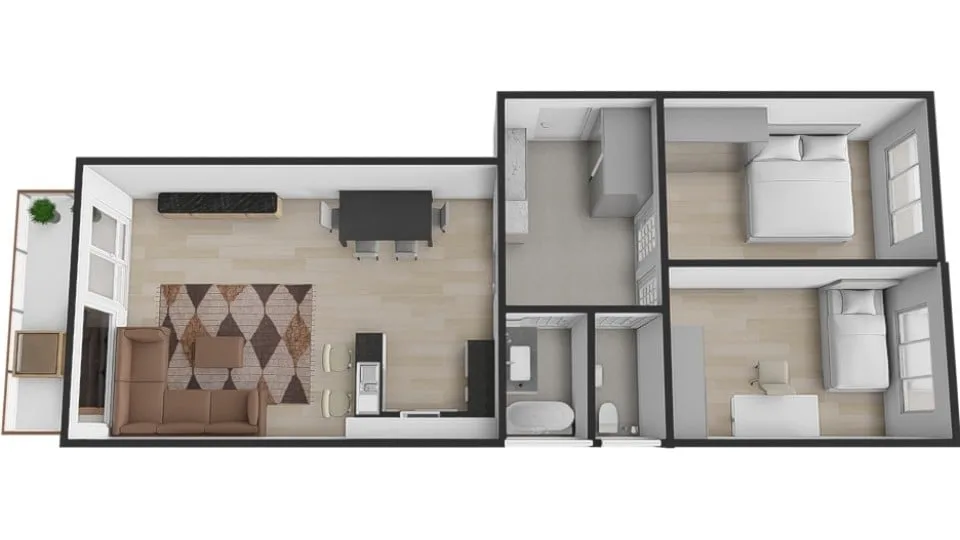 Pronájem bytu, 3+kk, 82 m² — foto 29