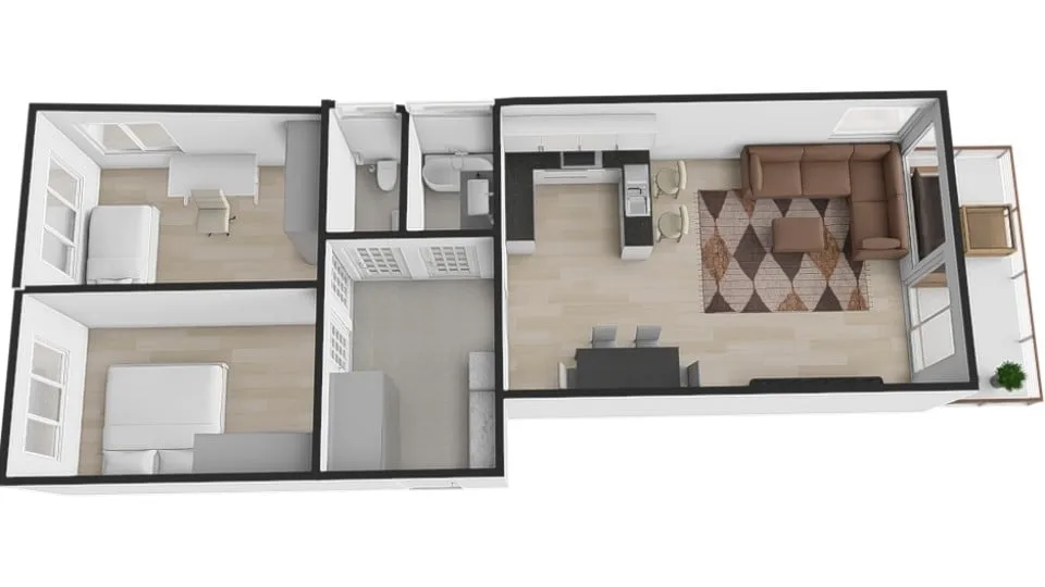 Pronájem bytu, 3+kk, 82 m² — foto 30
