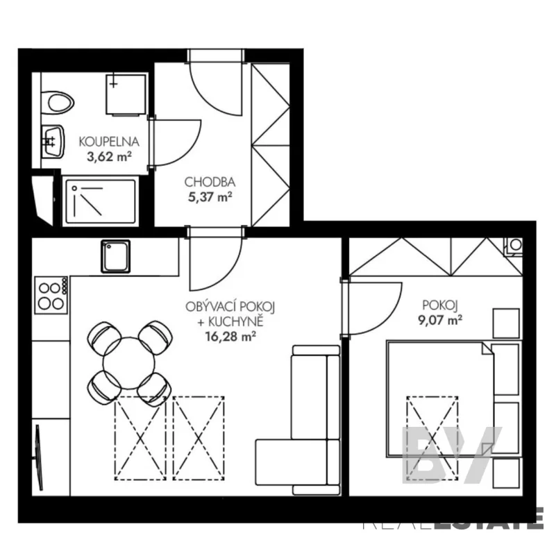 Pronájem bytu, 2+kk, 35 m² — foto 14